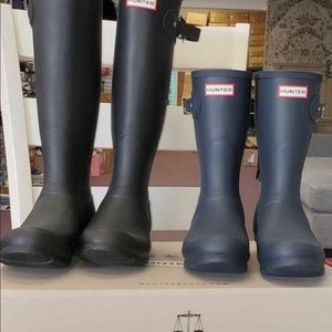 Hunter original high and short boots all sizes $65 color black